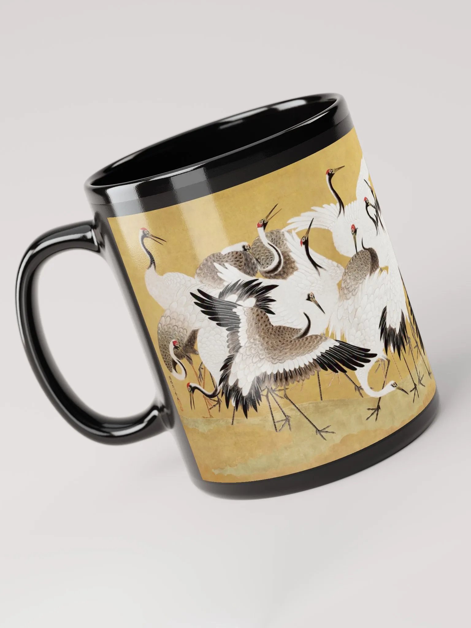 Golden Crane Elegance Mug product image (6)