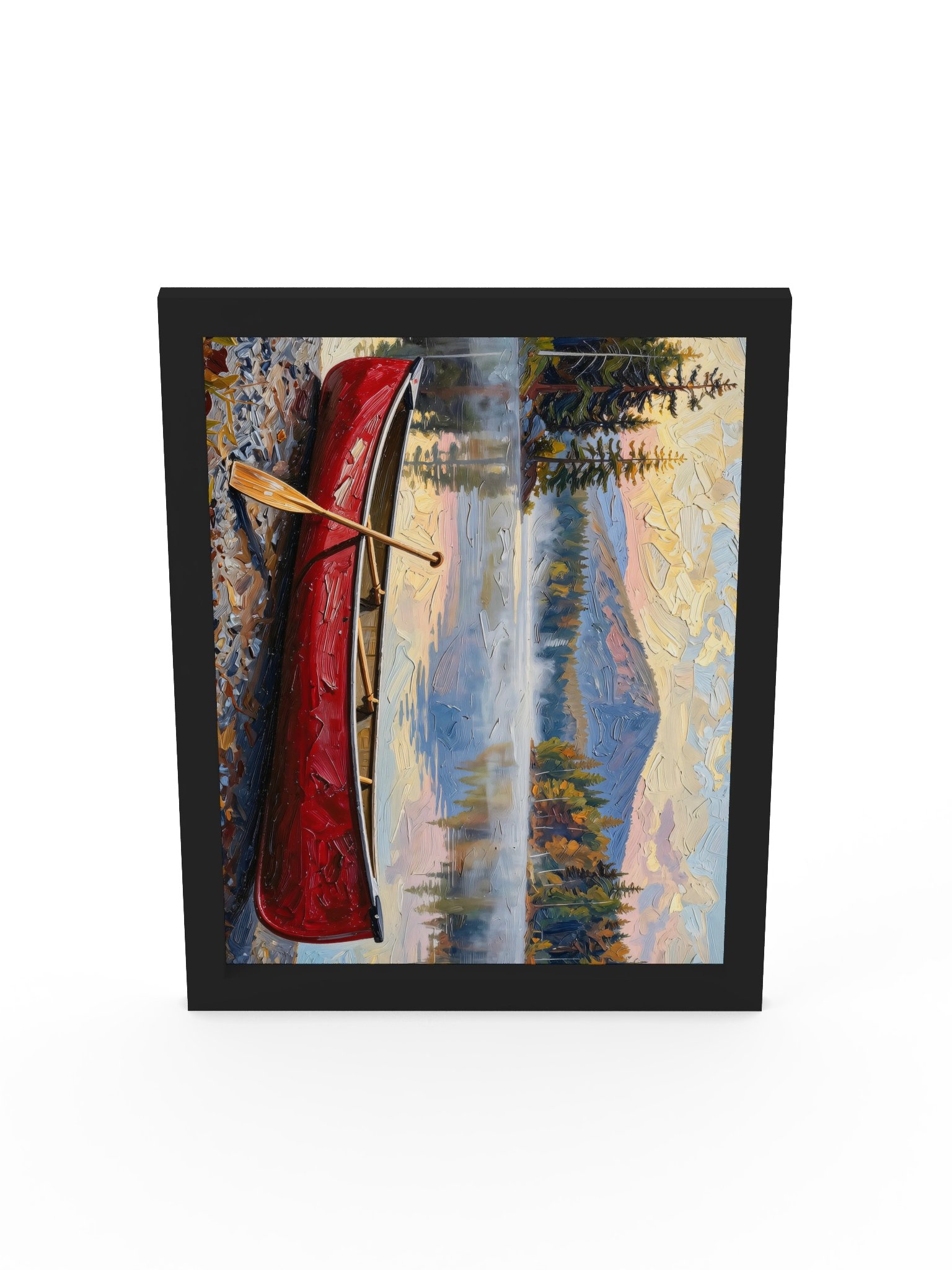 Canoe in Morning Mist Framed Print product image (38)