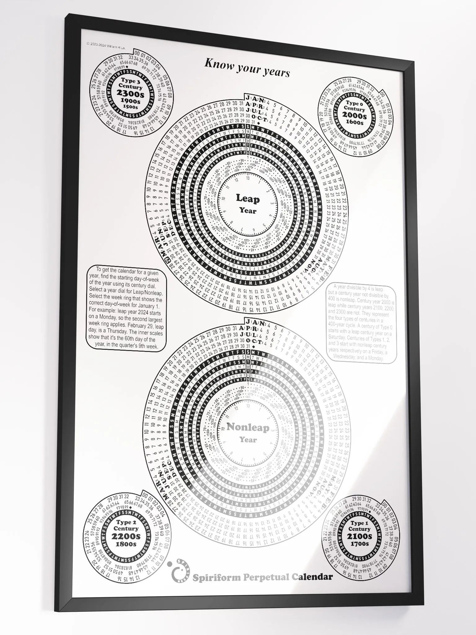 Spiriform Perpetual Calendar 24