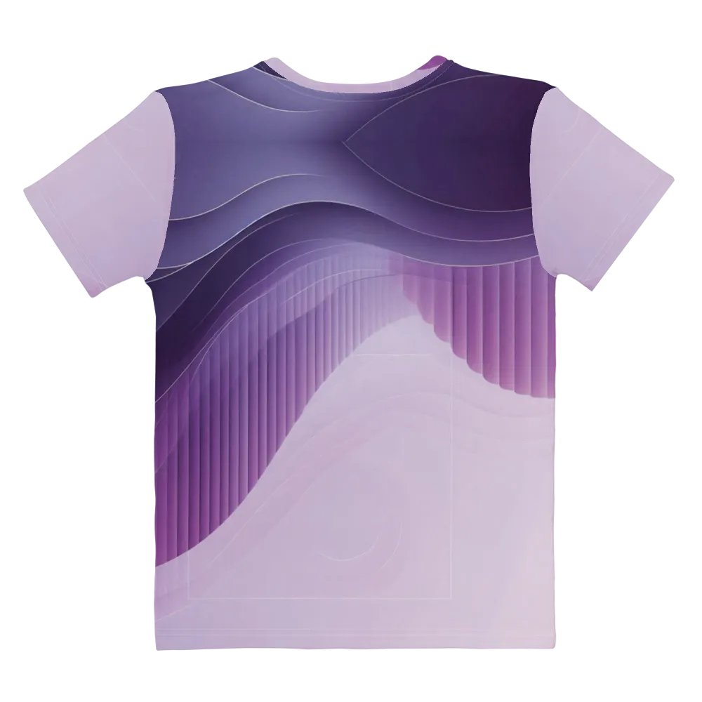 Women's Full-Print-9 Violet Glitch Tee product image (6)