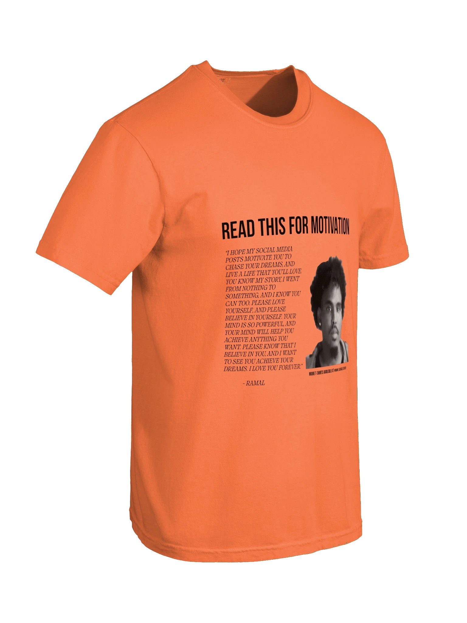 ORANGE MOTIVATIONAL T-SHIRT product image (10)