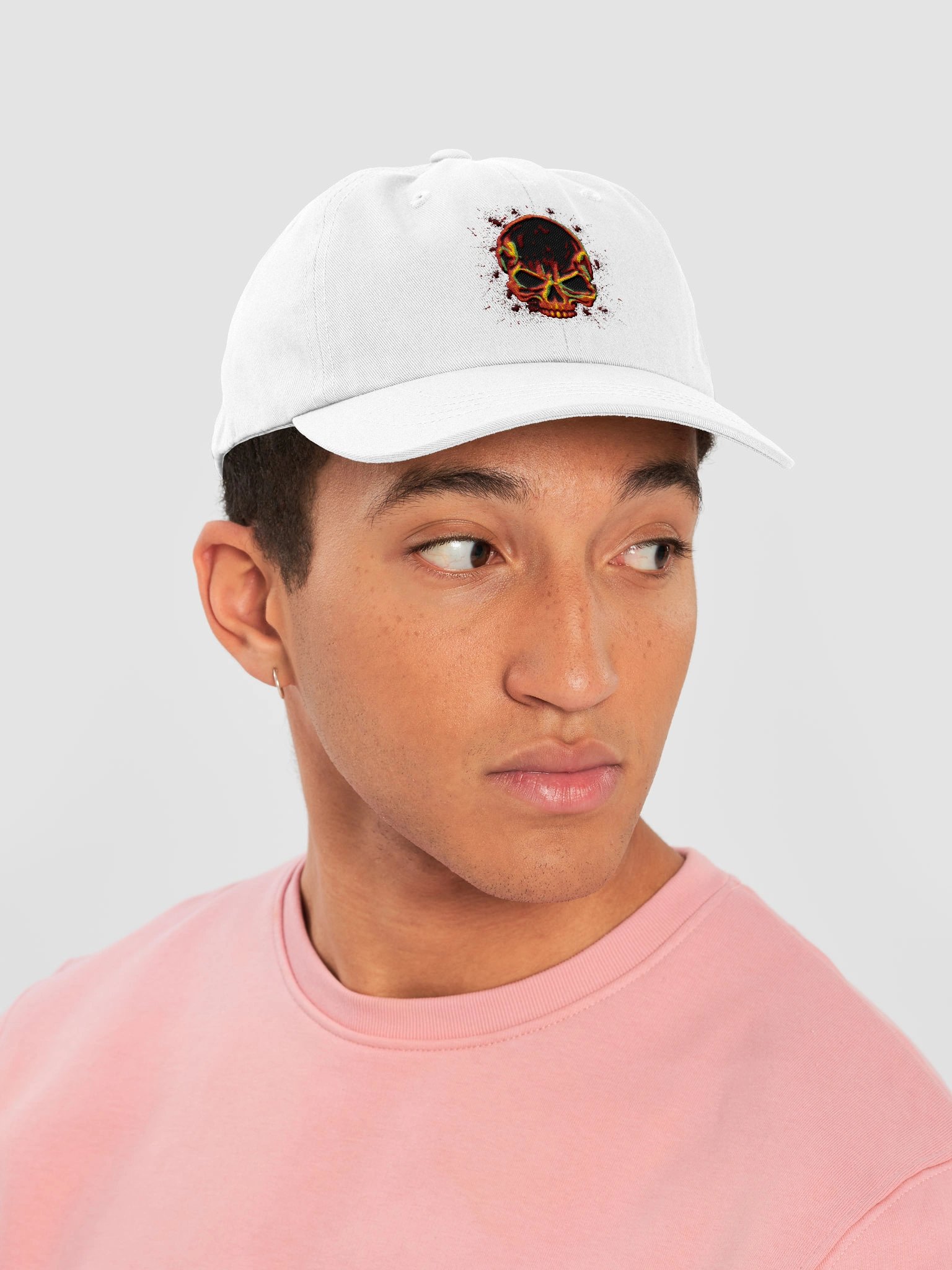 Grim Baseball Cap (White) product image (6)
