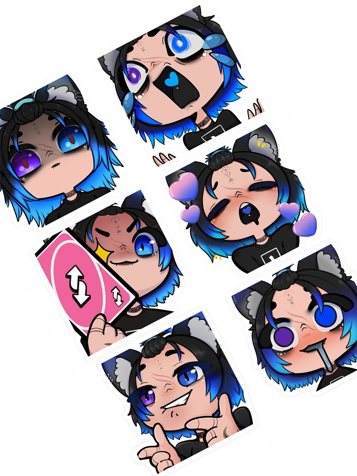 Emote Sticker Sheet 1 product image (1)