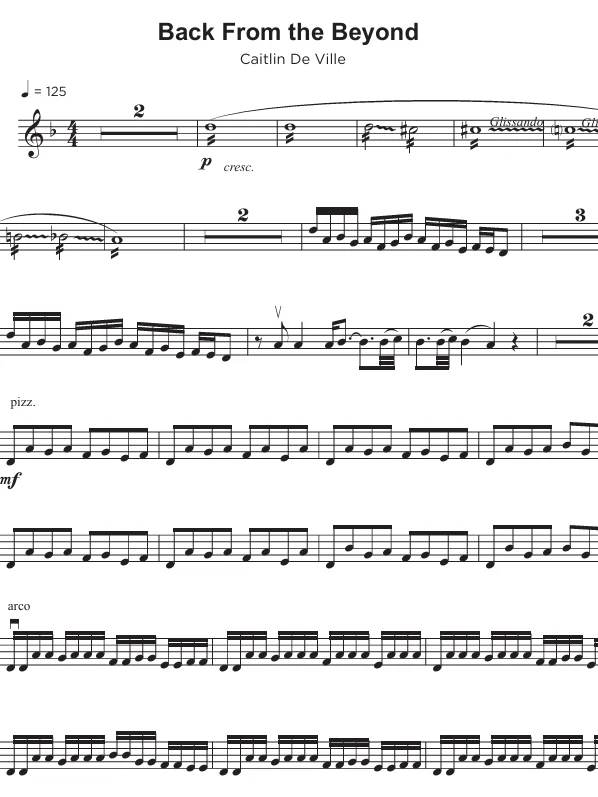 Back From the Beyond Sheet Music product image (1)