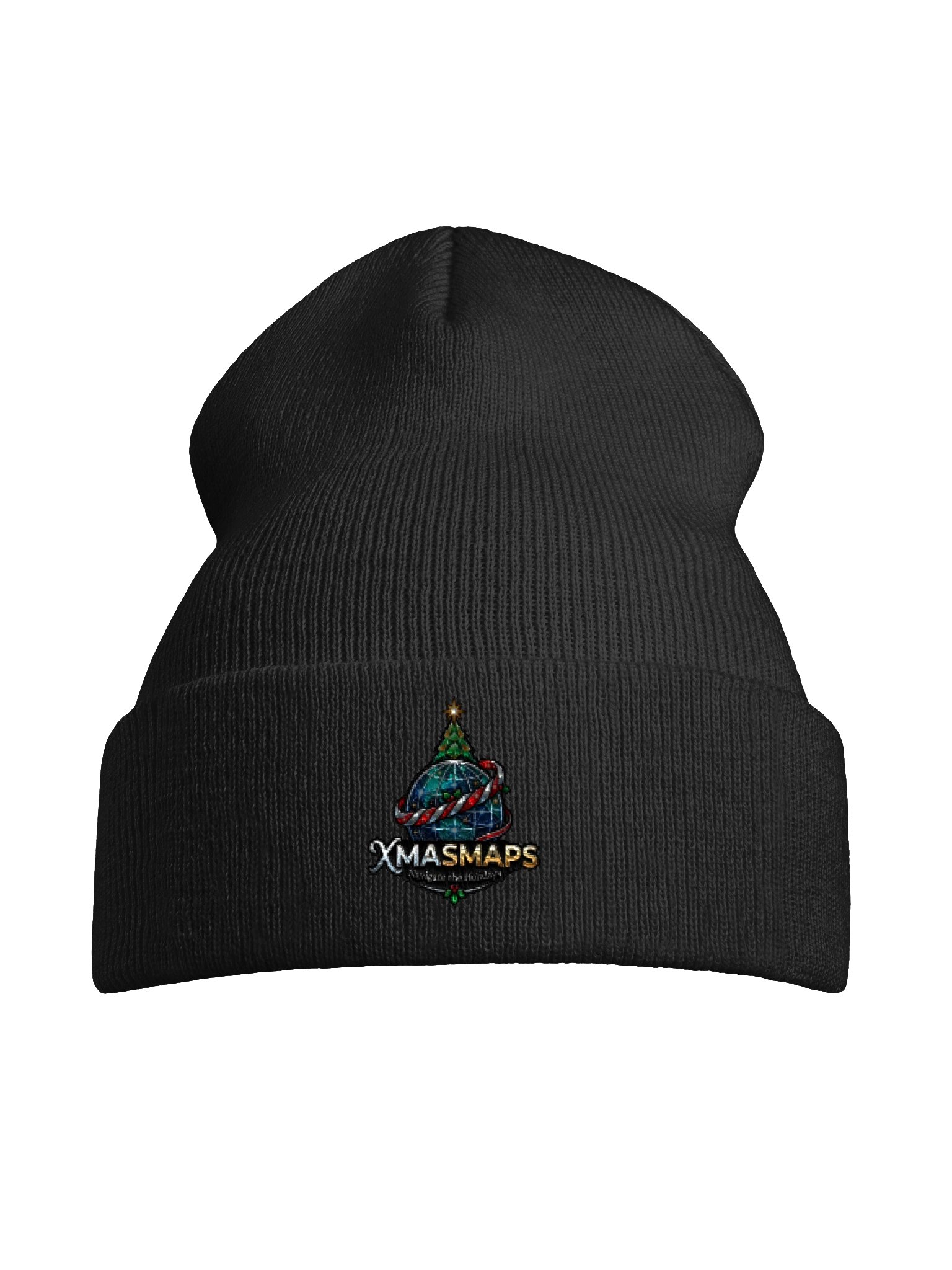 XmasMaps "Navigate the Holidays" Cuffed Beanie product image (82)