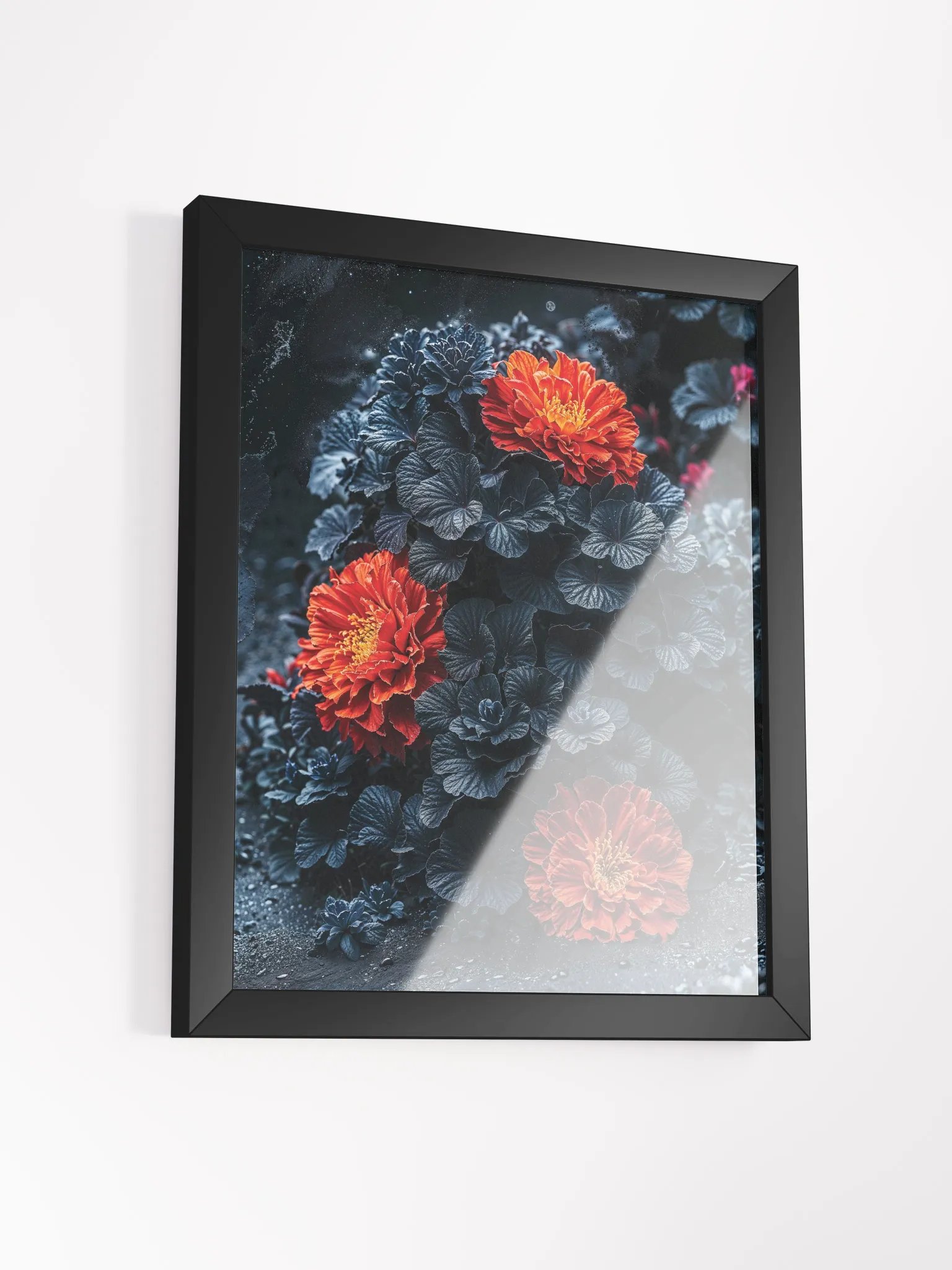 Crimson Bloom in the Void Framed Print product image (16)