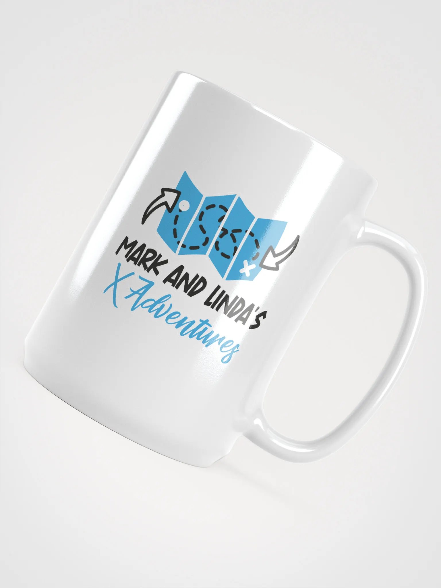 Xplorer's Path White Glossy Mug product image (4)
