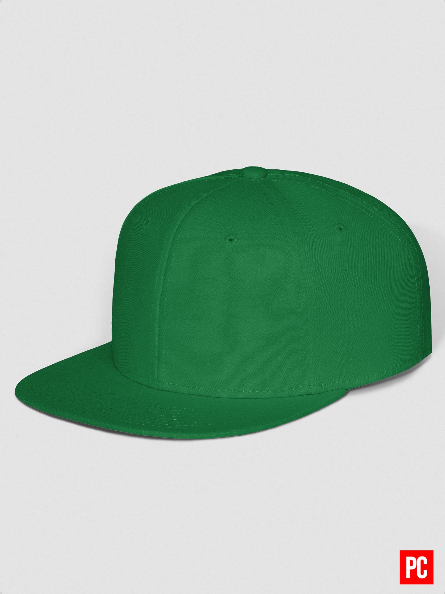 Plain Color Irish Green Wool Blend Snapback Cap product image (5)