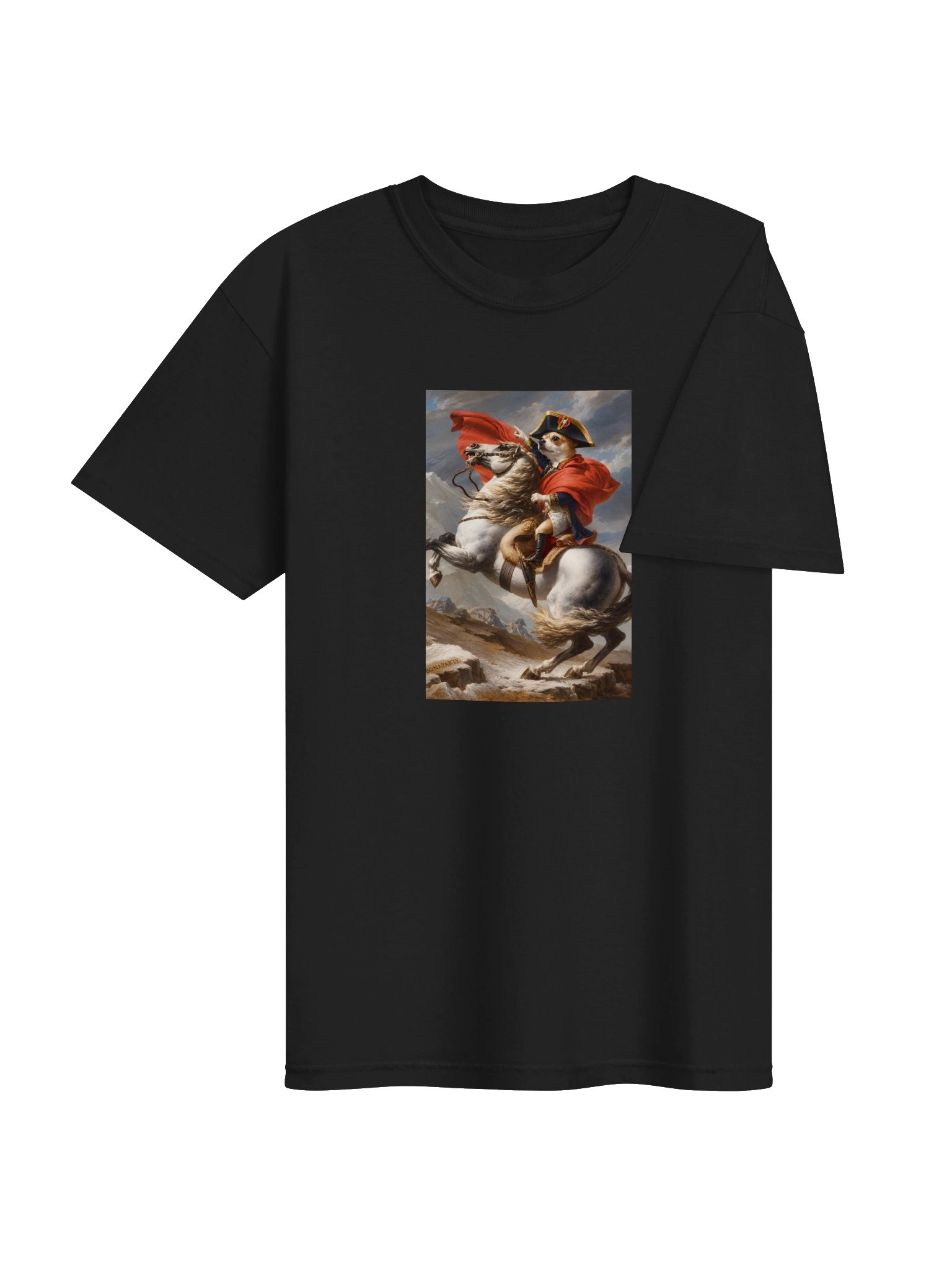 Chihuahua Napoleon Crossing the Alps T-Shirt product image (3)
