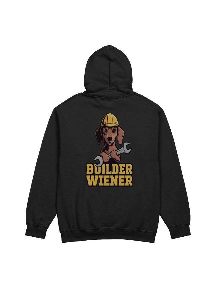 Builder Wiener Hoodie – Funny Dachshund Construction Dog Lover Gift product image (2)