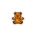Orange Bear of Sharing Magnet