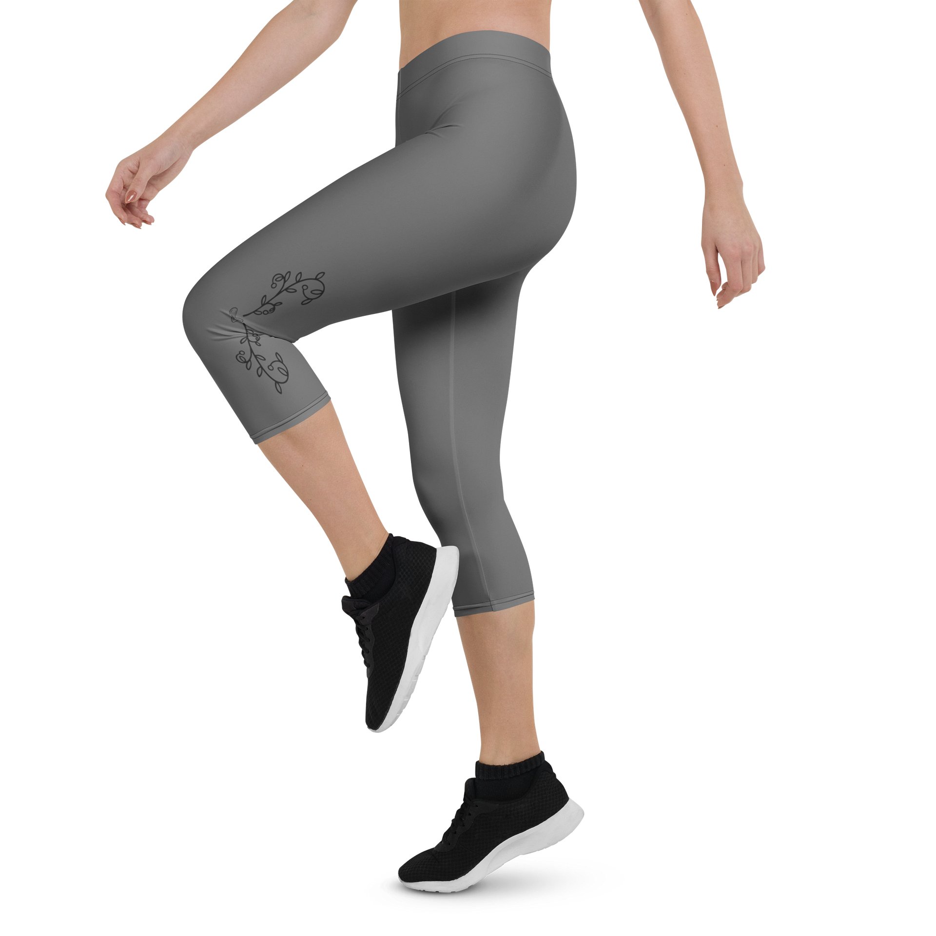 Serenity Pulse – Quiet Bloom Capri Leggings product image (4)