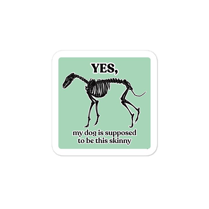 Skinny Dog Sticker product image (1)