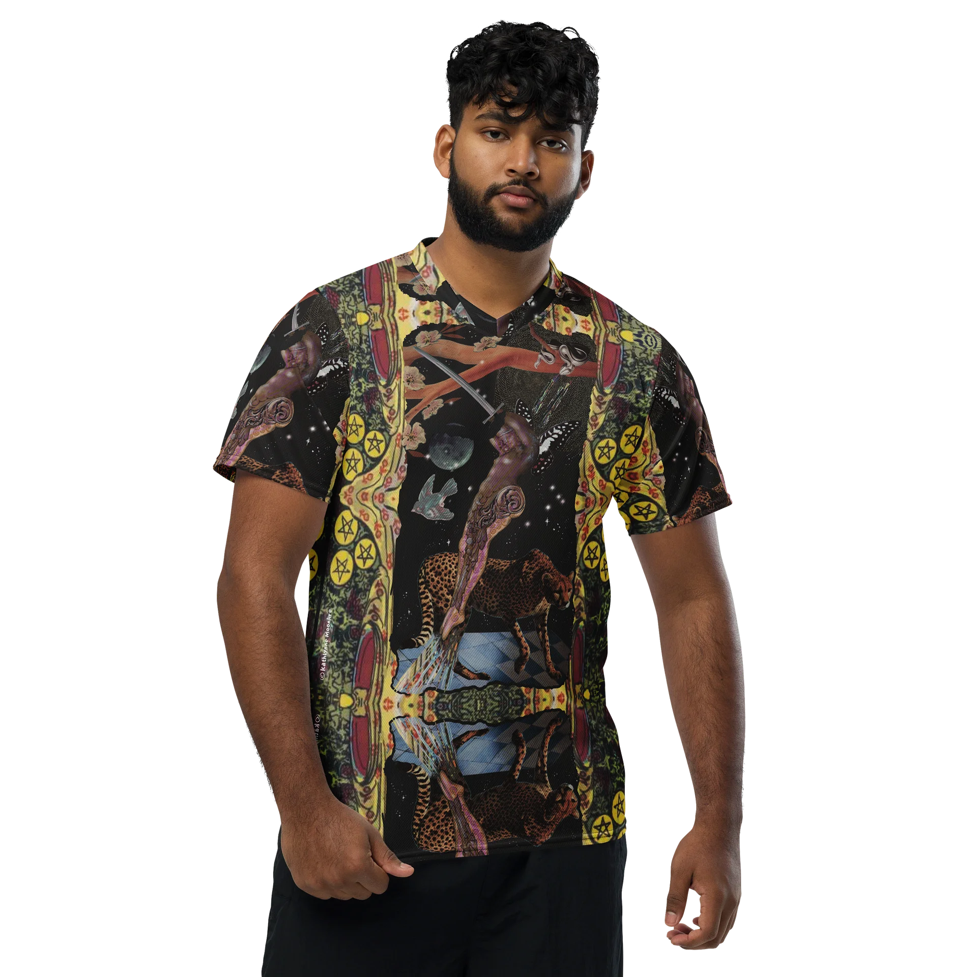 Maximalist Unisex Sports Jersey 'Princess of Swords' product image (3)