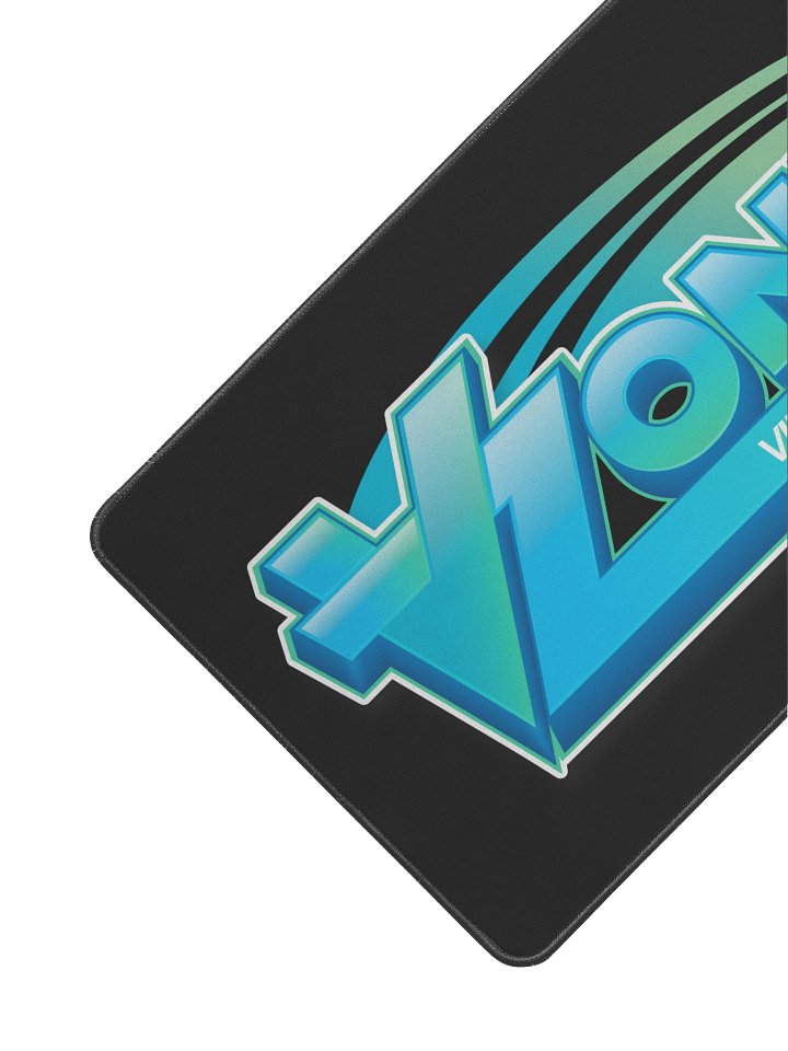 VZones Logo Desk Mat 12" x 22" - Black product image (2)