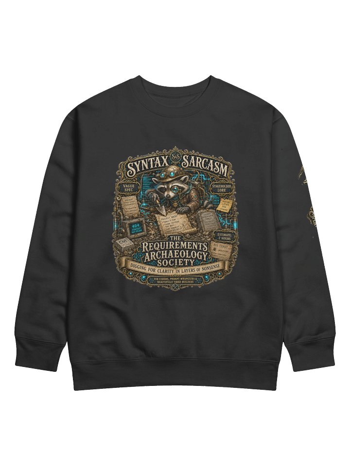Syntax & Sarcasm Requirements Archaeology Cotton Heritage Premium Sweatshirt product image (1)