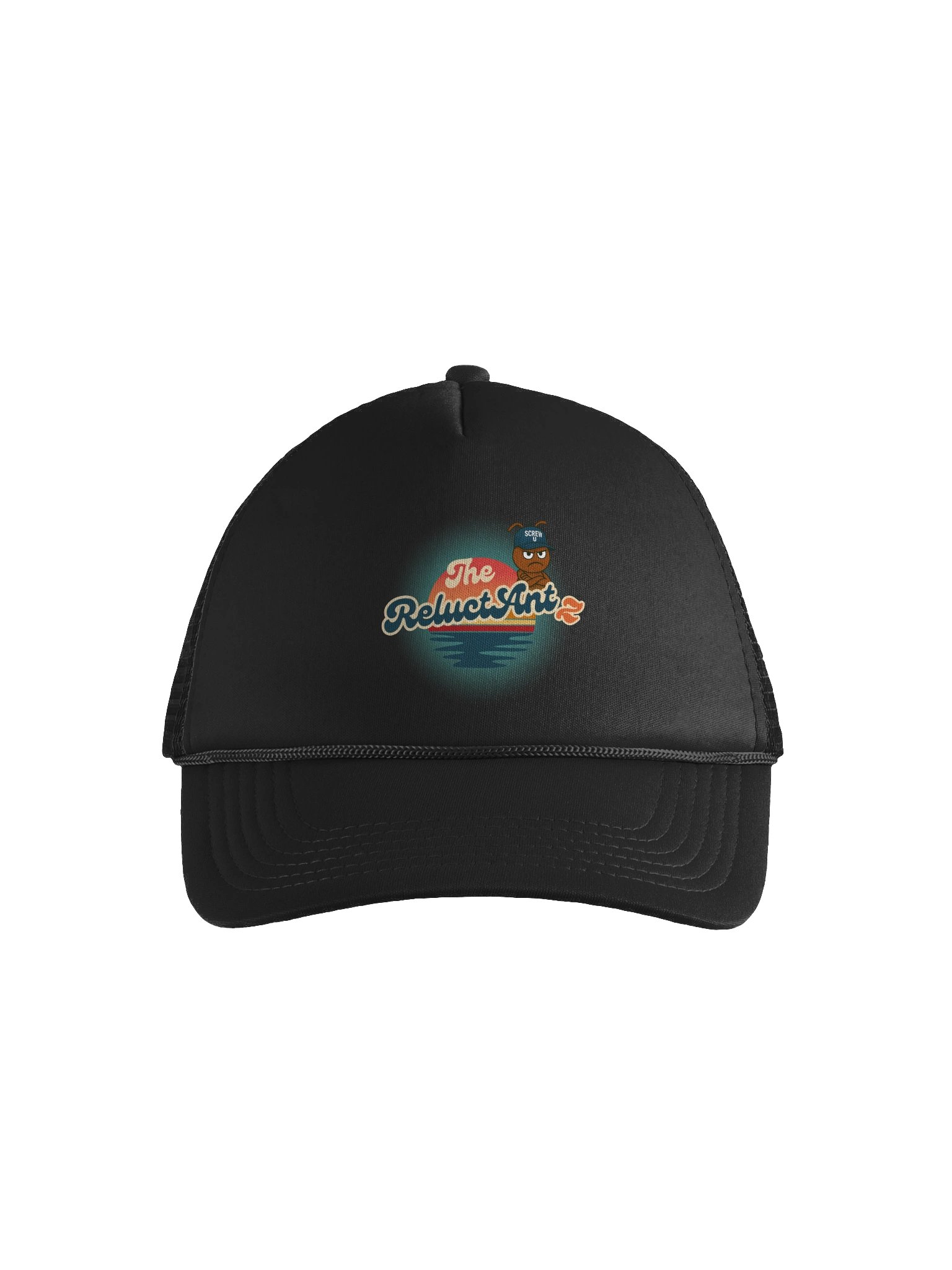 Screw U Hat by The ReluctAntz – Black Trucker product image (1)