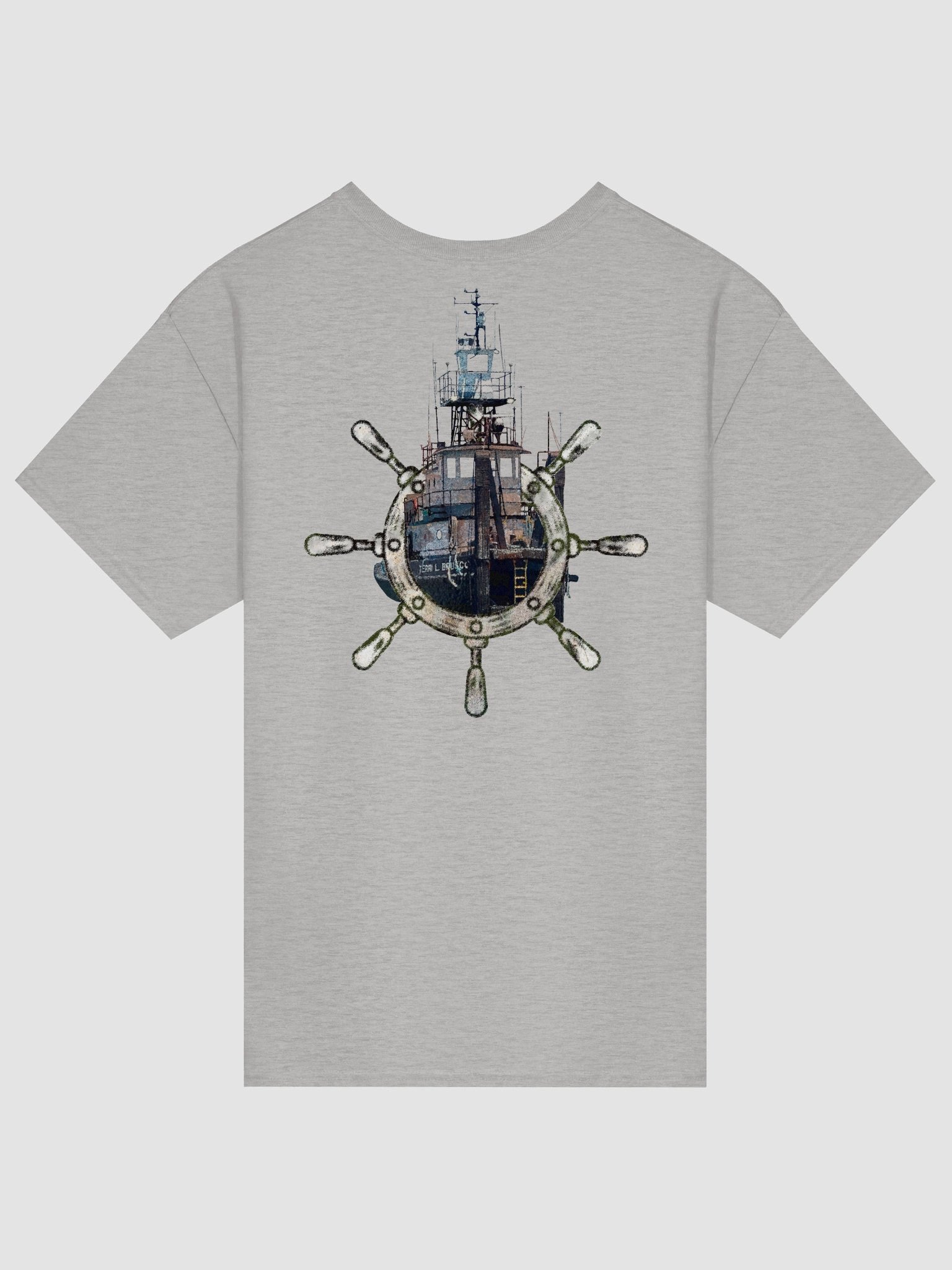 Ship Wheel & Terri L. Brusco – Maritime Workwear | Twin Anchor Apparel Short Sleeve Tee Linehand Line product image (85)