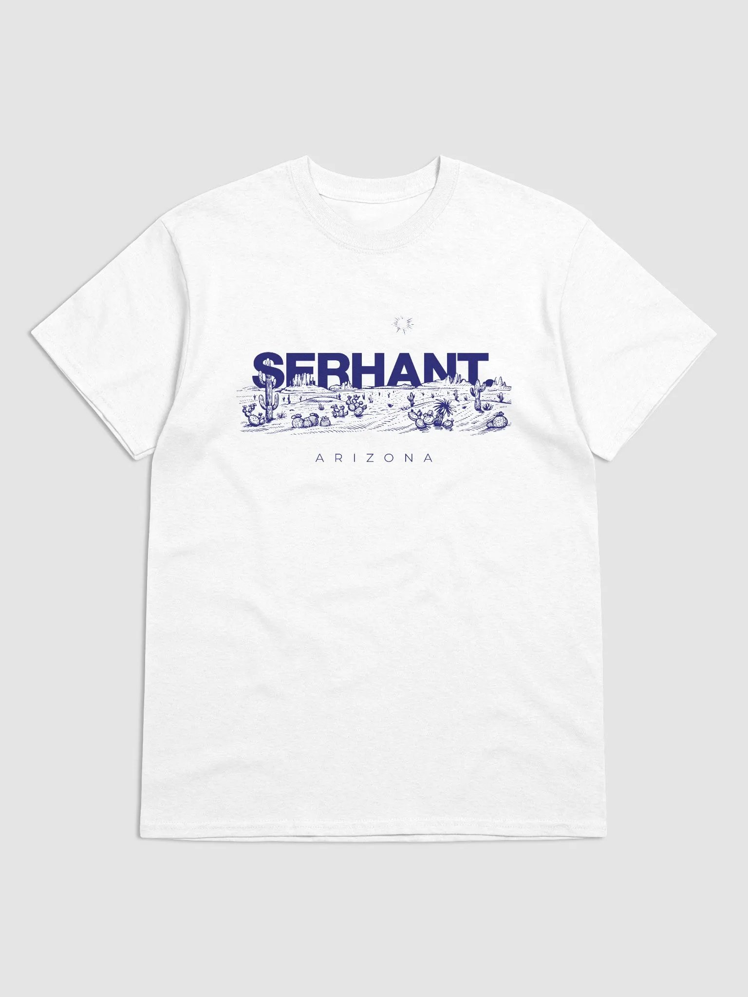 SERHANT. Arizona Desert Horizon White T-Shirt product image (1)