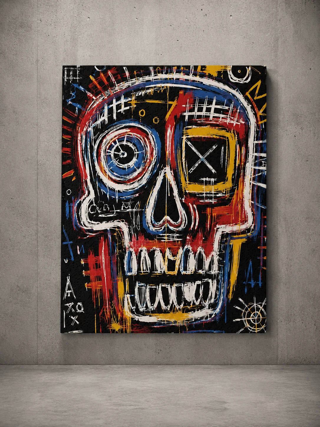 Skull Art Brut Graffiti Street Art Canvas product image (2)