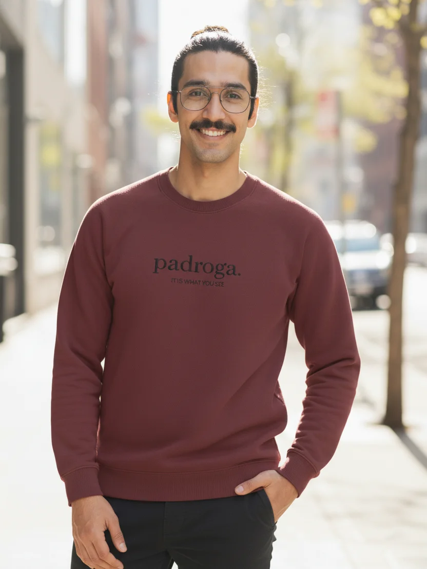 padroga. essentials maroon embroidered logo product image (10)