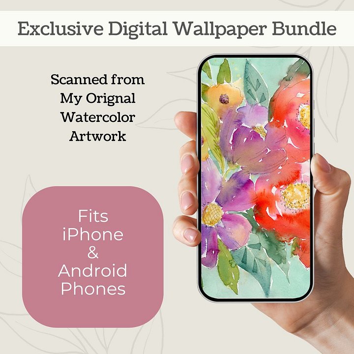 Color Me Happy Digital Wallpaper Bundle product image (2)