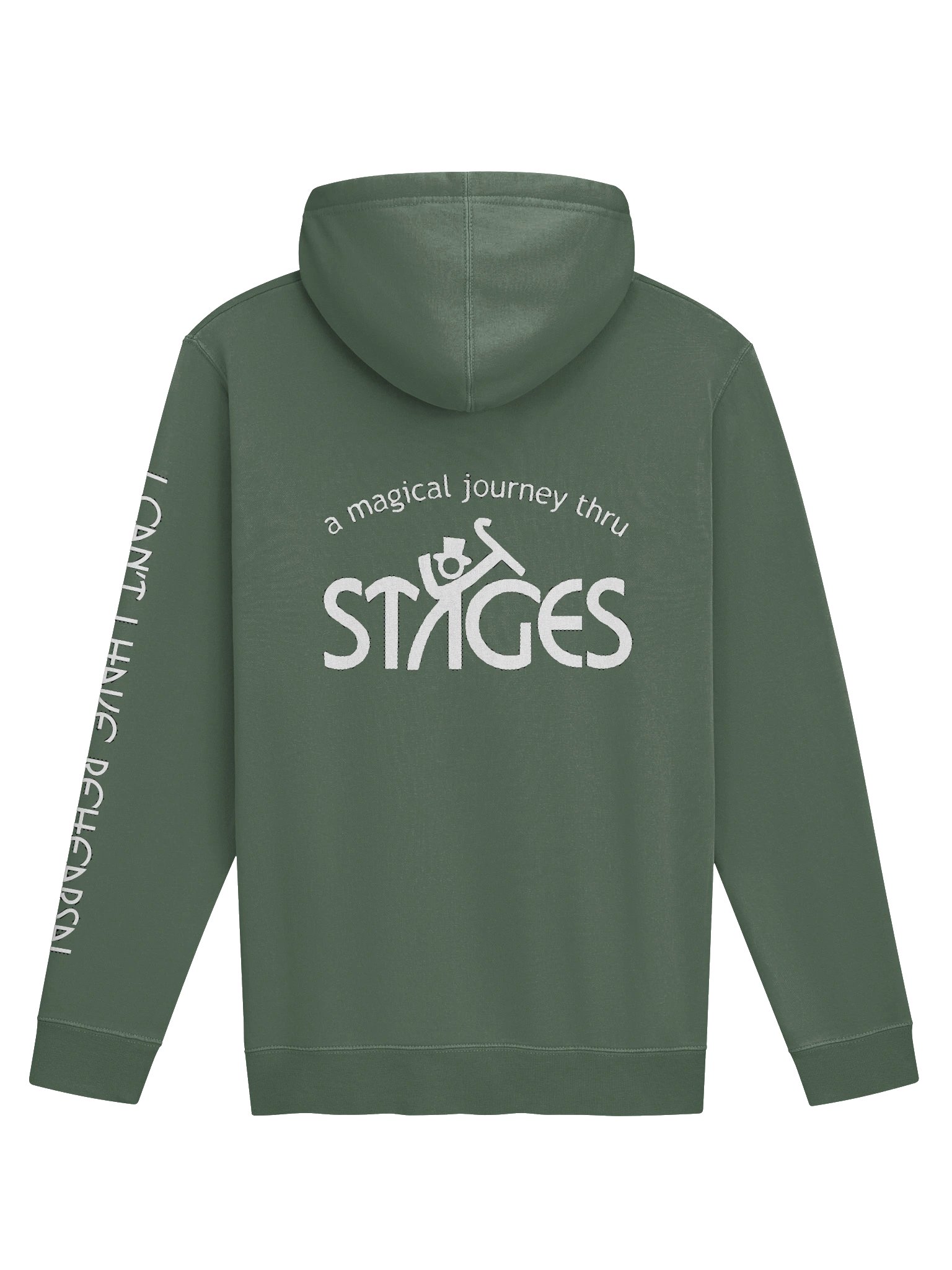 "My Third Place" Dark Hoodie - White Stages Logo on Back product image (6)