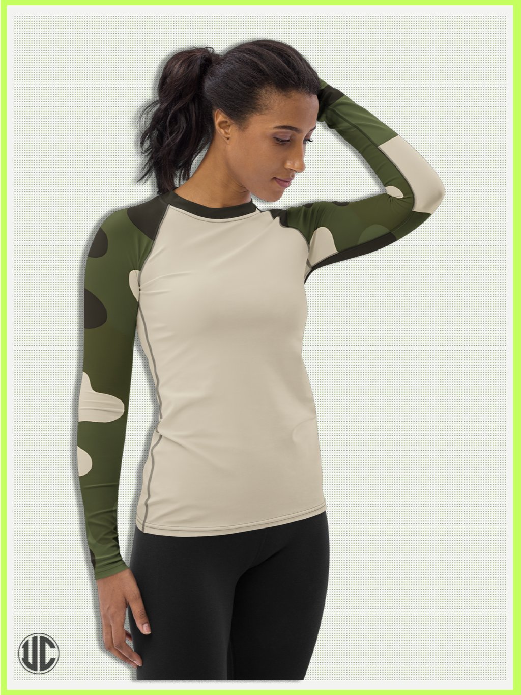 Becker's Modern Camo – Women’s Rash Guard product image (1)