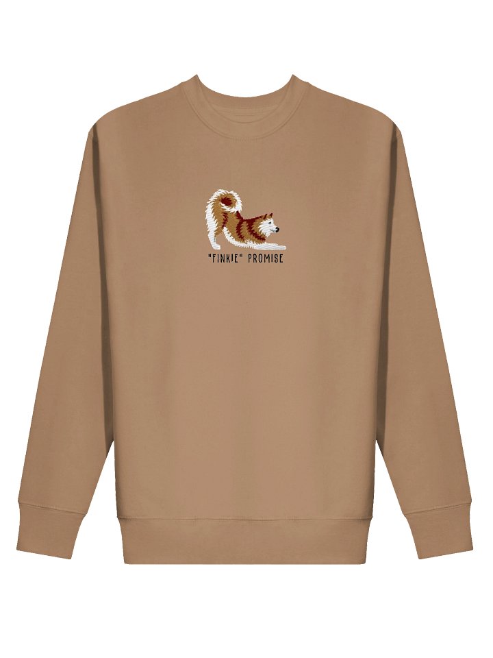 Finkie Promise Sweatshirt (Embroidered) of a Finnish Spitz(Gold) product image (11)