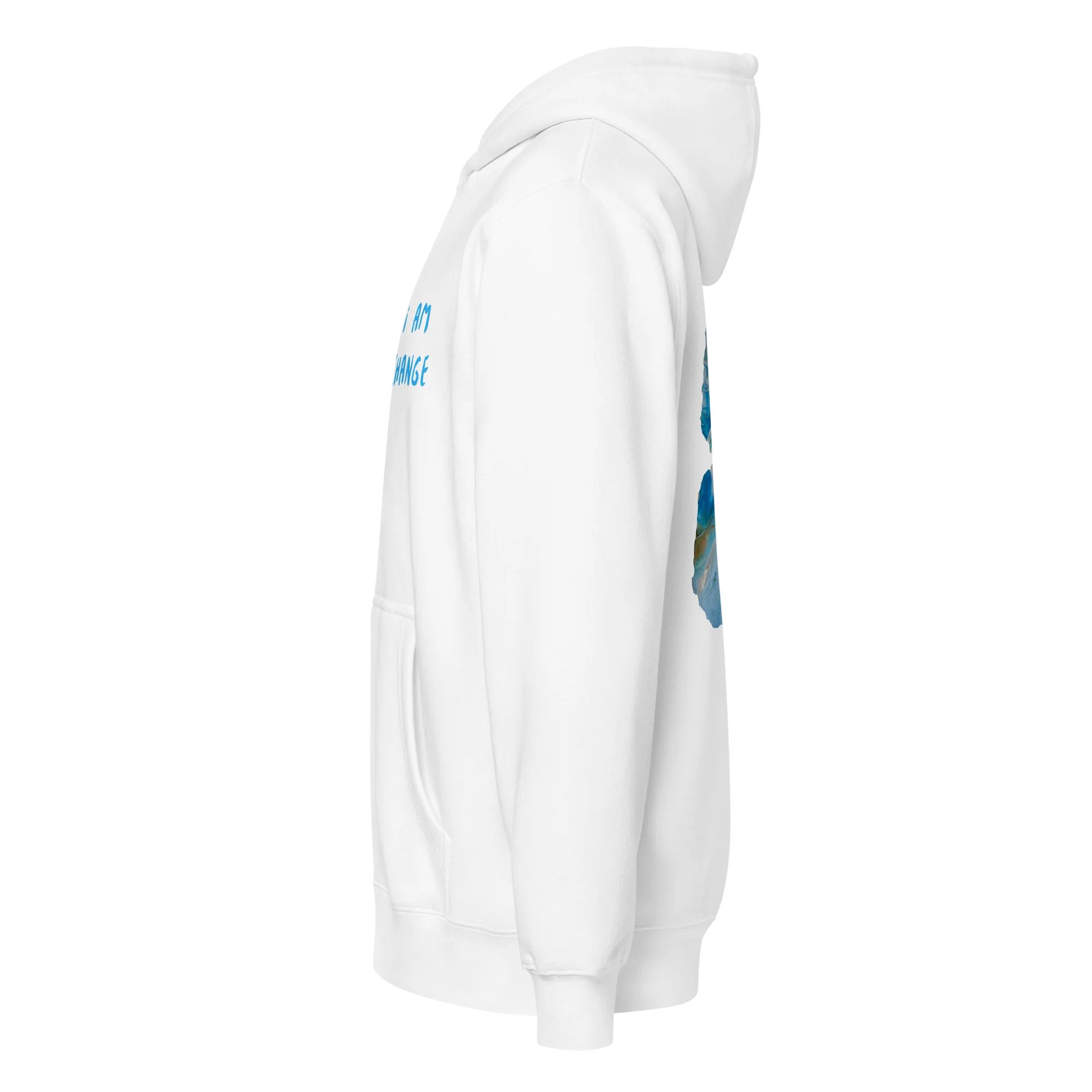 Urban Gold and Blue Butterfly Zip-up Hoodie product image (3)