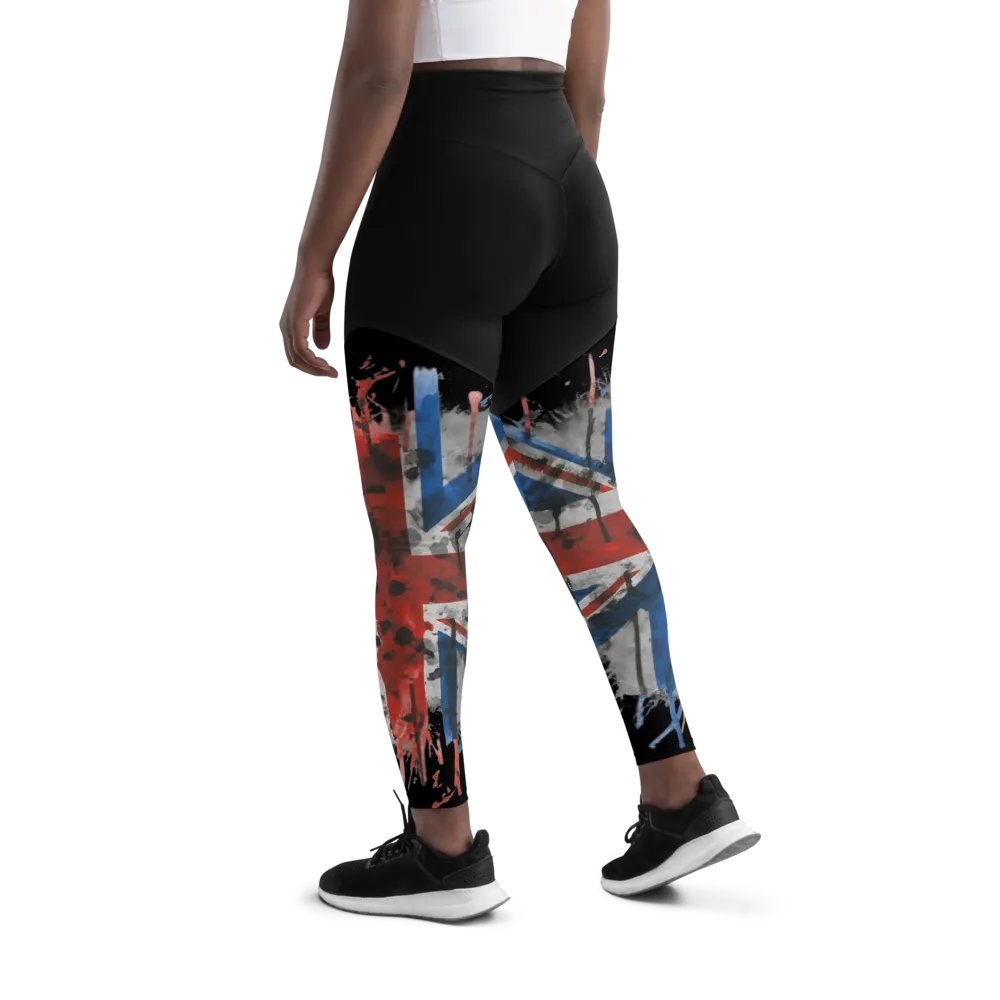 Urban Graffiti Union Jack Split leggings product image (5)