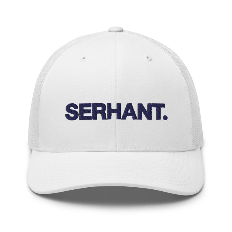 SERHANT. White Trucker Hat product image (1)