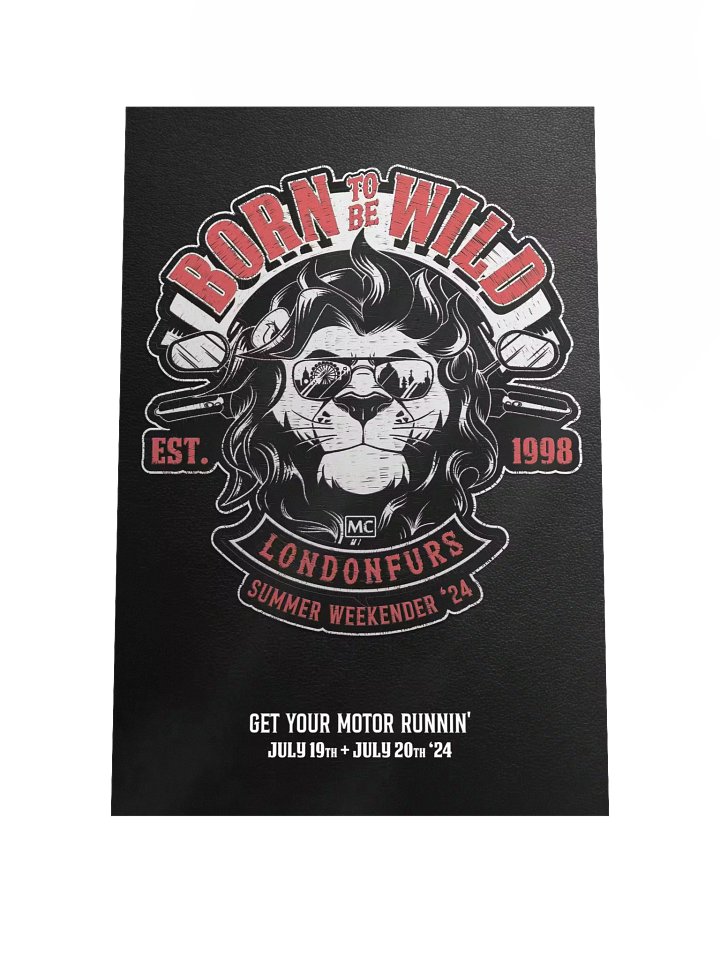LondonFurs Summer Weekender '24 - Born to be Wild Crest - Poster product image (1)