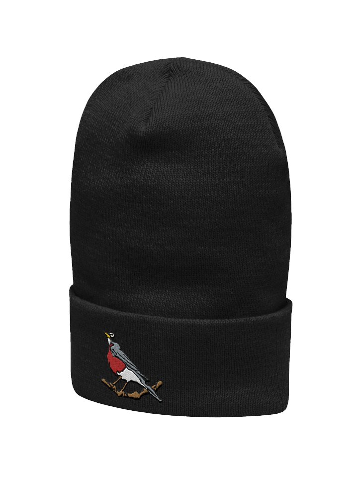 American Robin Embroidered Beanie | Bird Lover Knit Cap | Nature Gift product image (16)