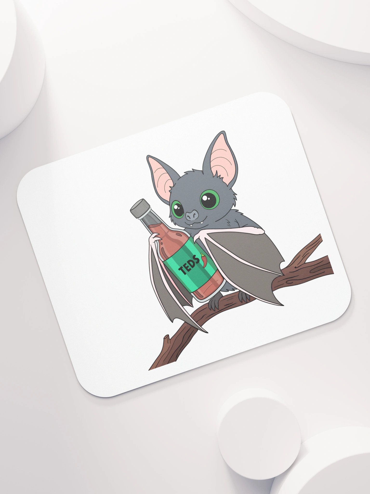 Spicy Bat - White Mouse Pad product image (7)