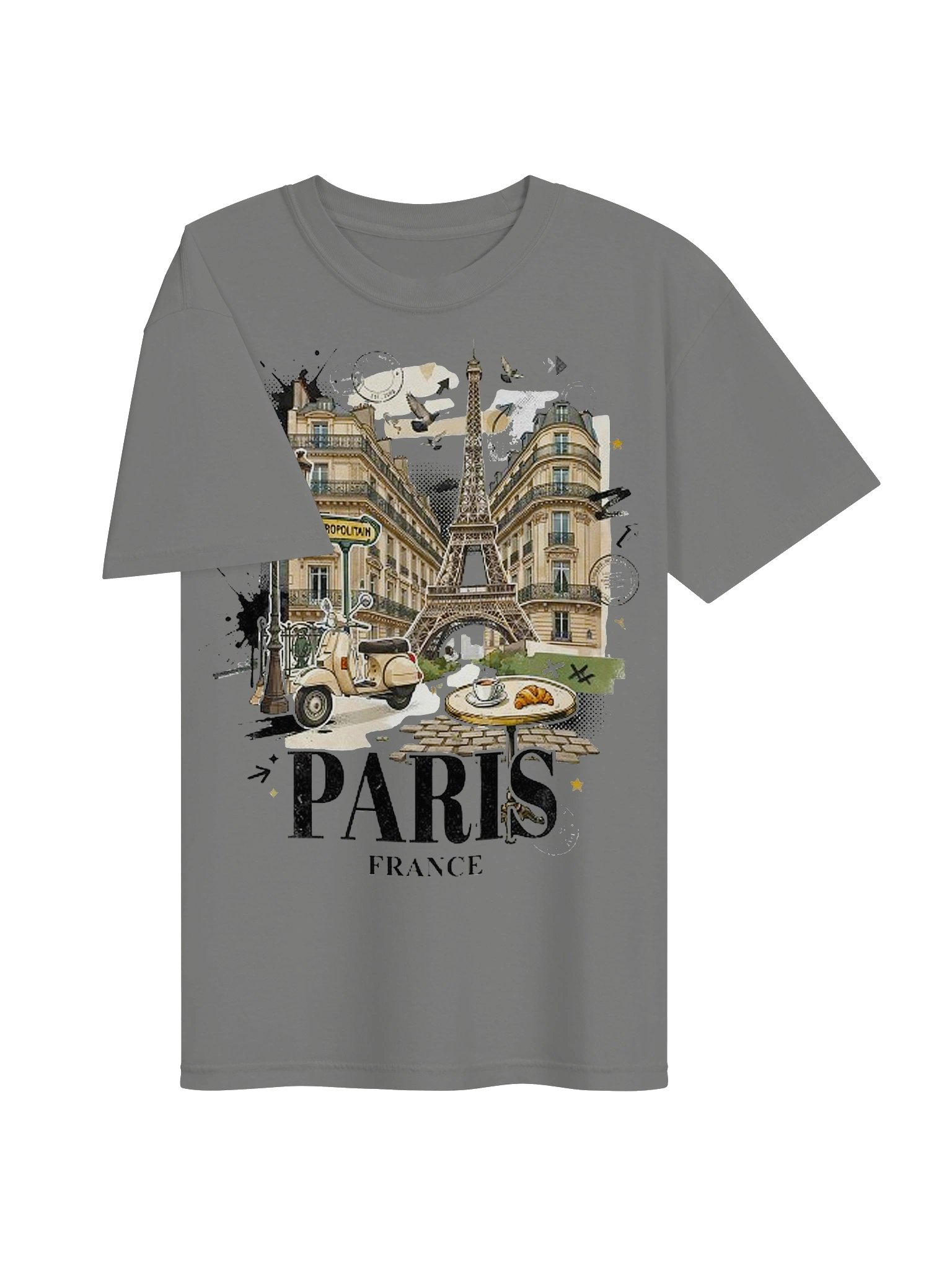 Paris France Streetwear Tee | Vintage Eiffel Tower Graphic Tee product image (3)