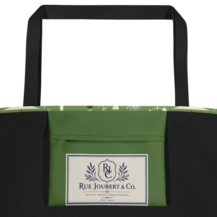 Green Botanical Burst Tote Bag product image (2)