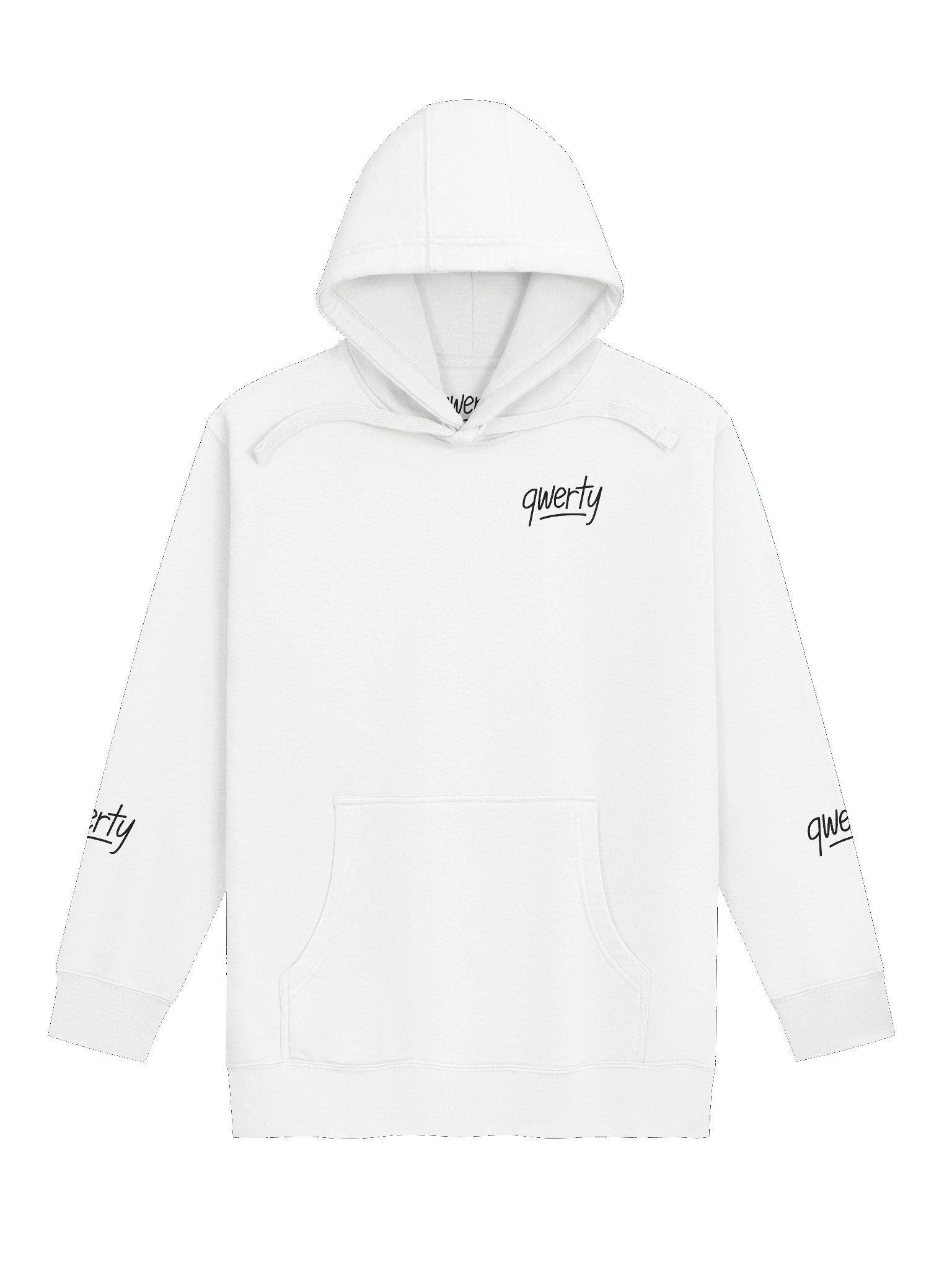 qwerty Hoodie (white) product image (1)