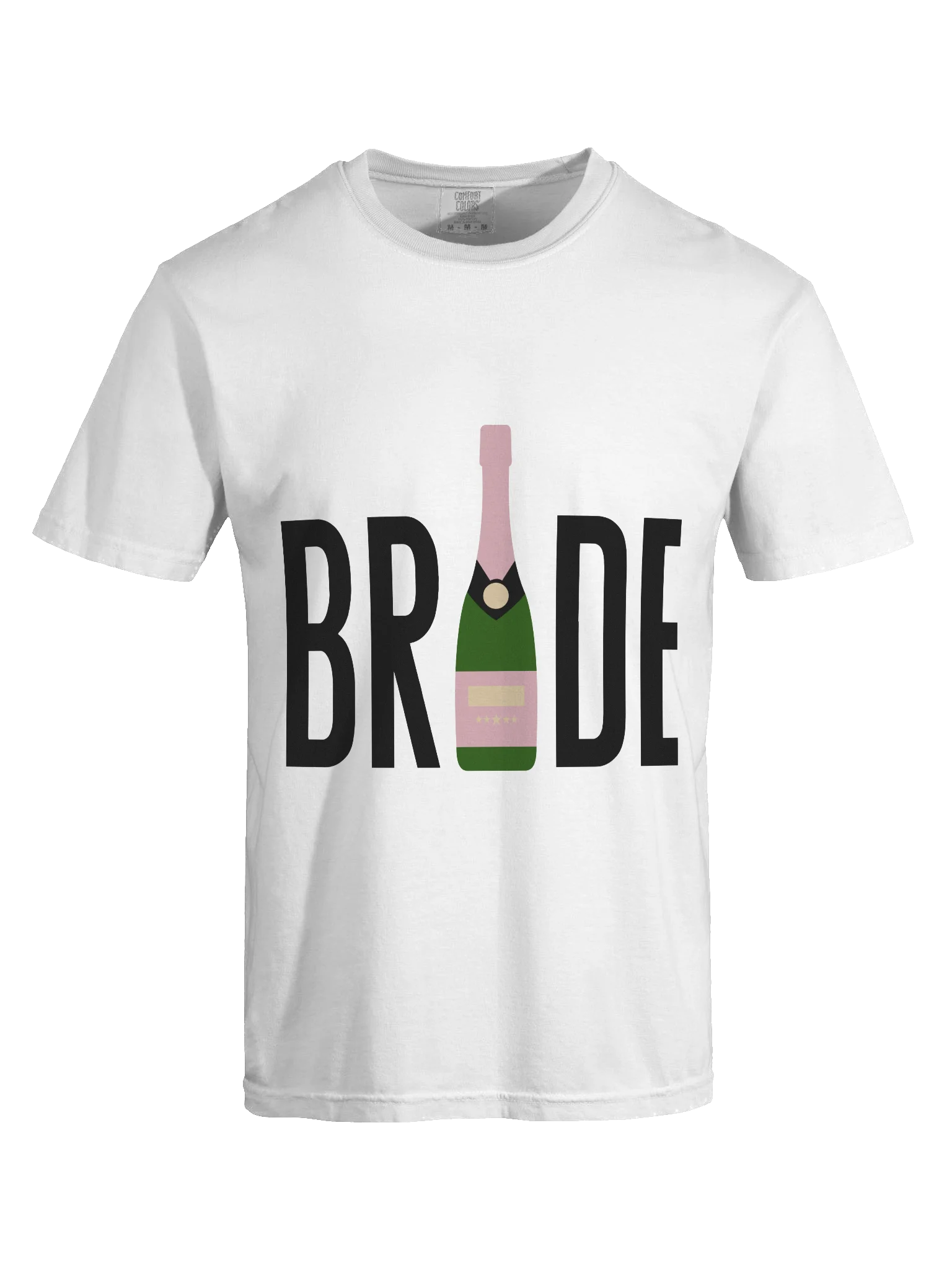 👰🏼‍♀️🍾 BRIDE Champagne Bottle Shirt | Bachelorette Party Tee, Bridal Shower Outfit, Bride To Be Graphic T-Shirt product image (33)