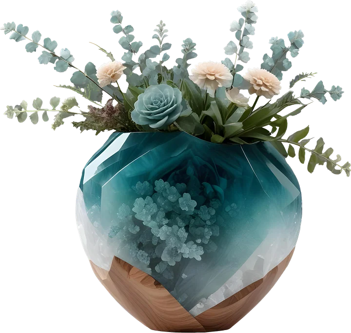 Coastal Luxe spa decor – vase png product image (1)