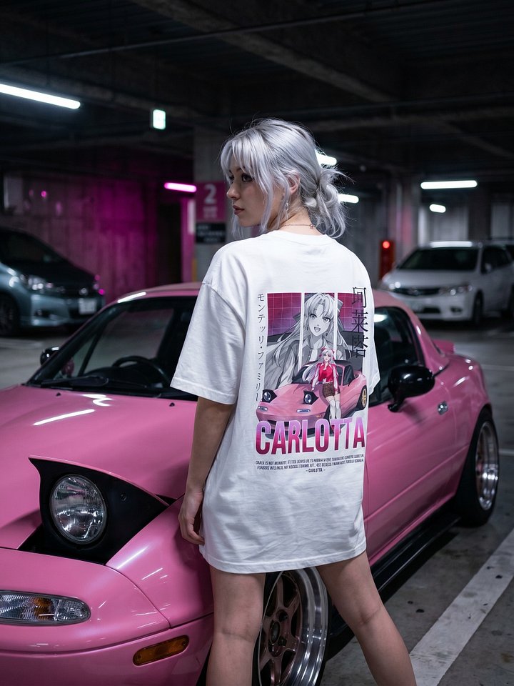 Carlotta JDM T-Shirt (Light Colors) | WuWa Anime Streetwear product image (31)