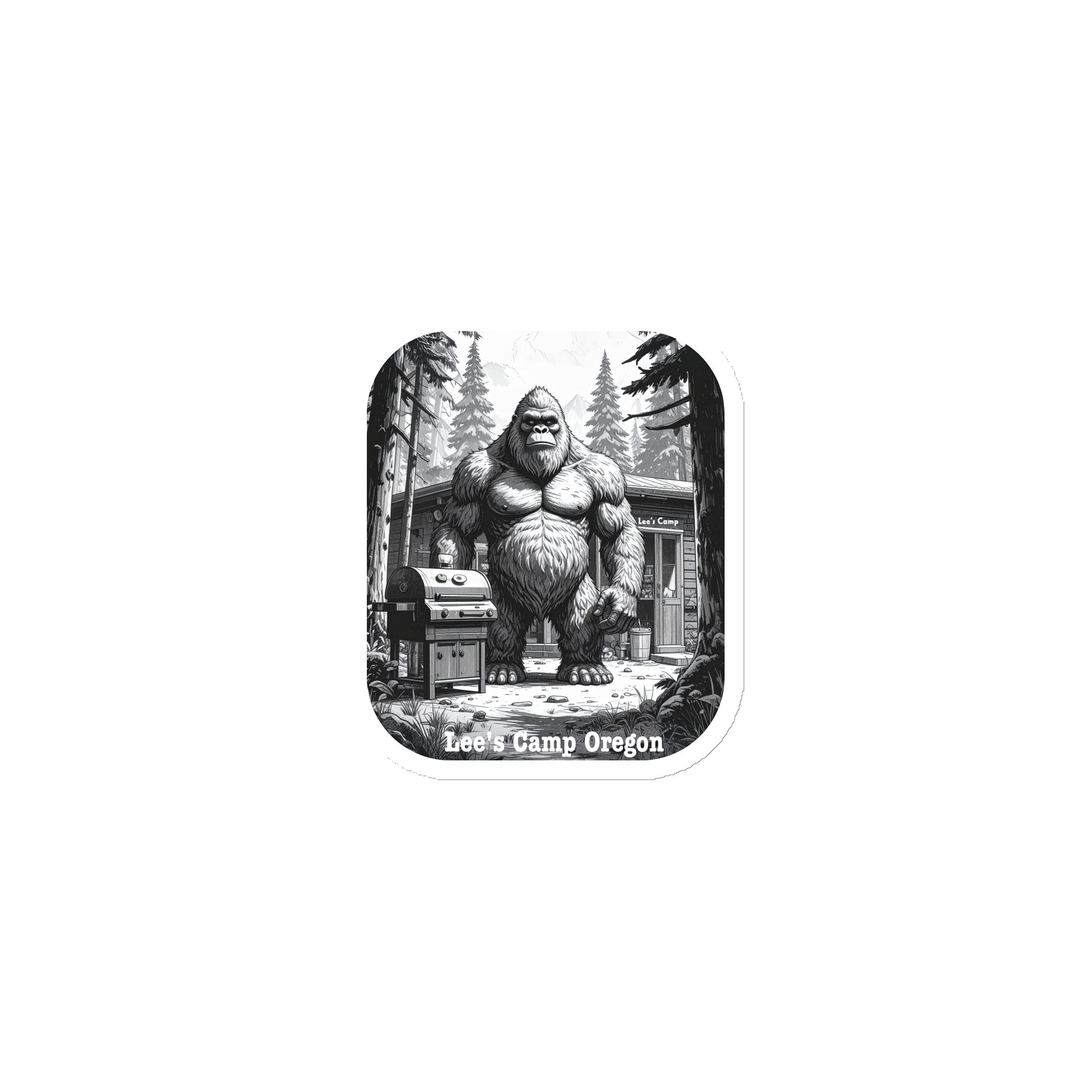 BBQ Sasquatch Magnet product image (1)