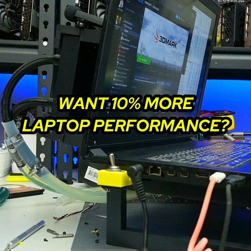 Want more performance from an old gaming laptop?

Rip out the stock cooler, bolt on some waterblocks, plumb it, throw way too...