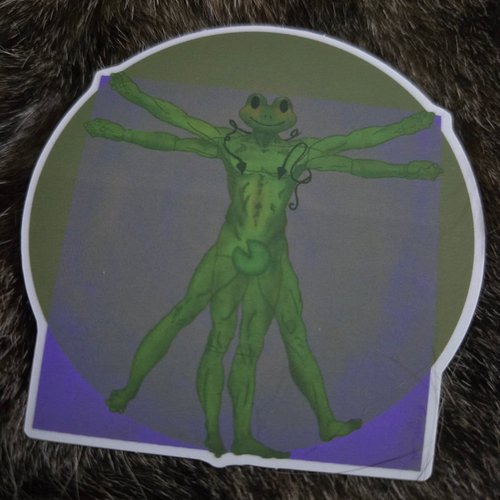 I keep forgetting instagram exists
Have a sticker I made as an apology :( 
#frog #DaVinci #creature