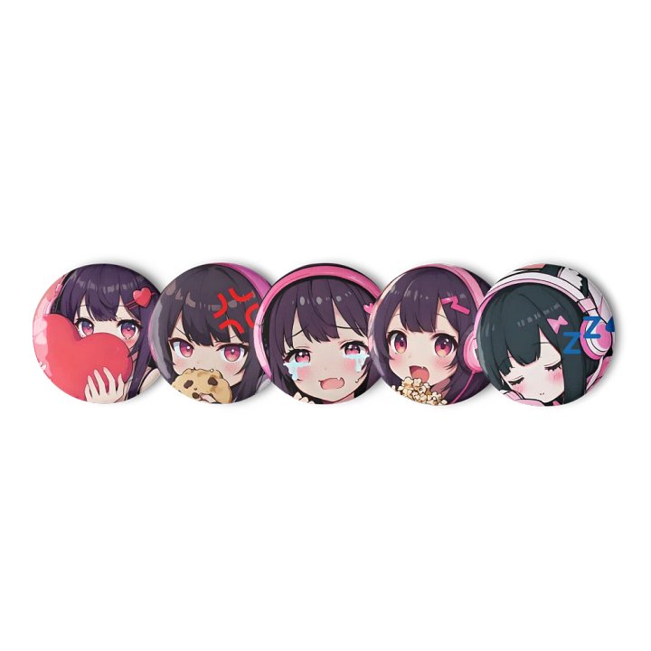 Aiyun’s Cute Girl Pin Set product image (1)