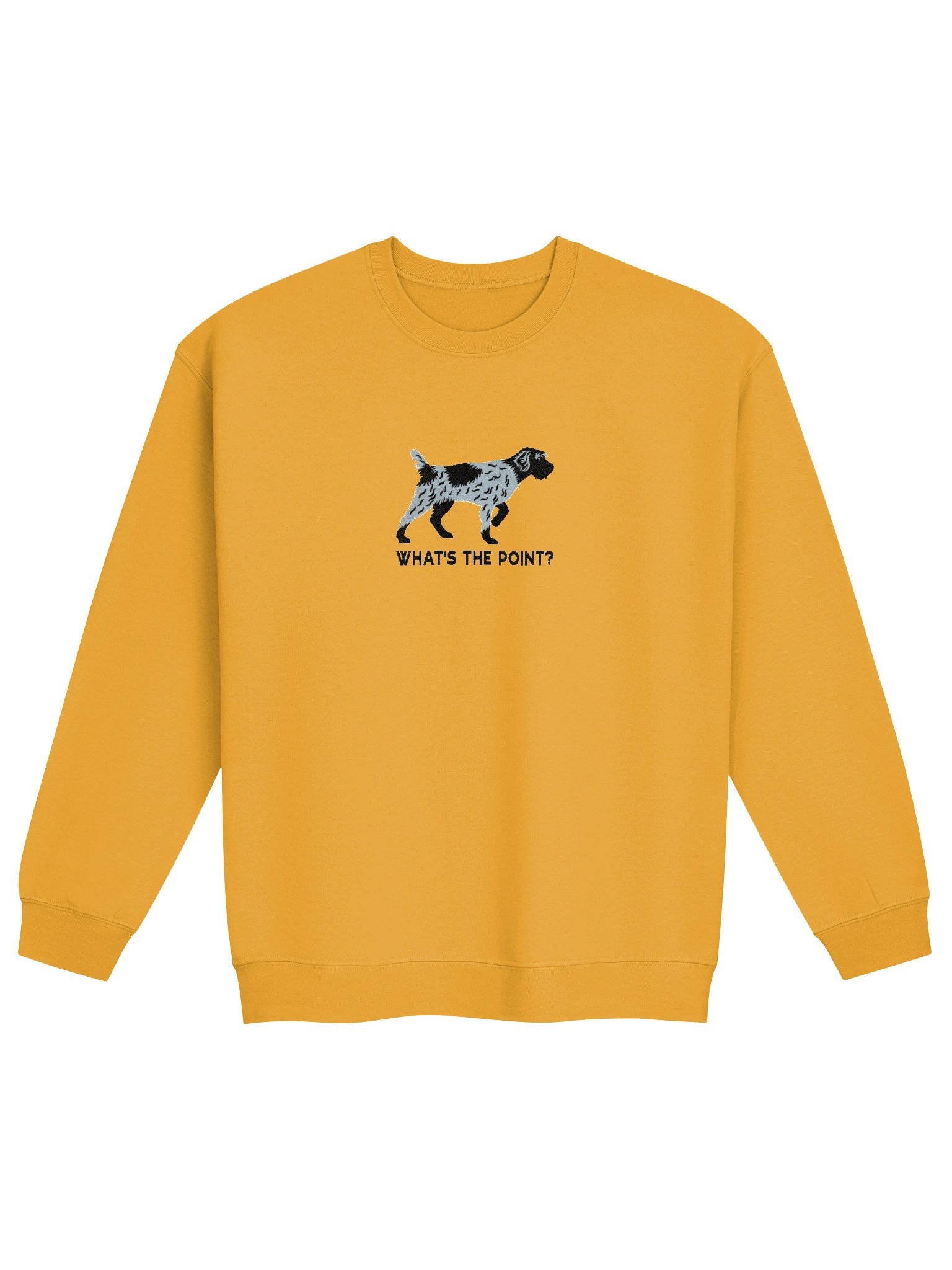 What's the Point? Sweatshirt (Embroidered) of a Wirehaired Pointing Griffon(Black Roan) product image (4)