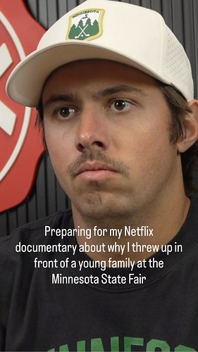 Netflix spent 18 months investigating why @bossman_10k threw up in front of a young family at the Minnesota State Fair...

#m...
