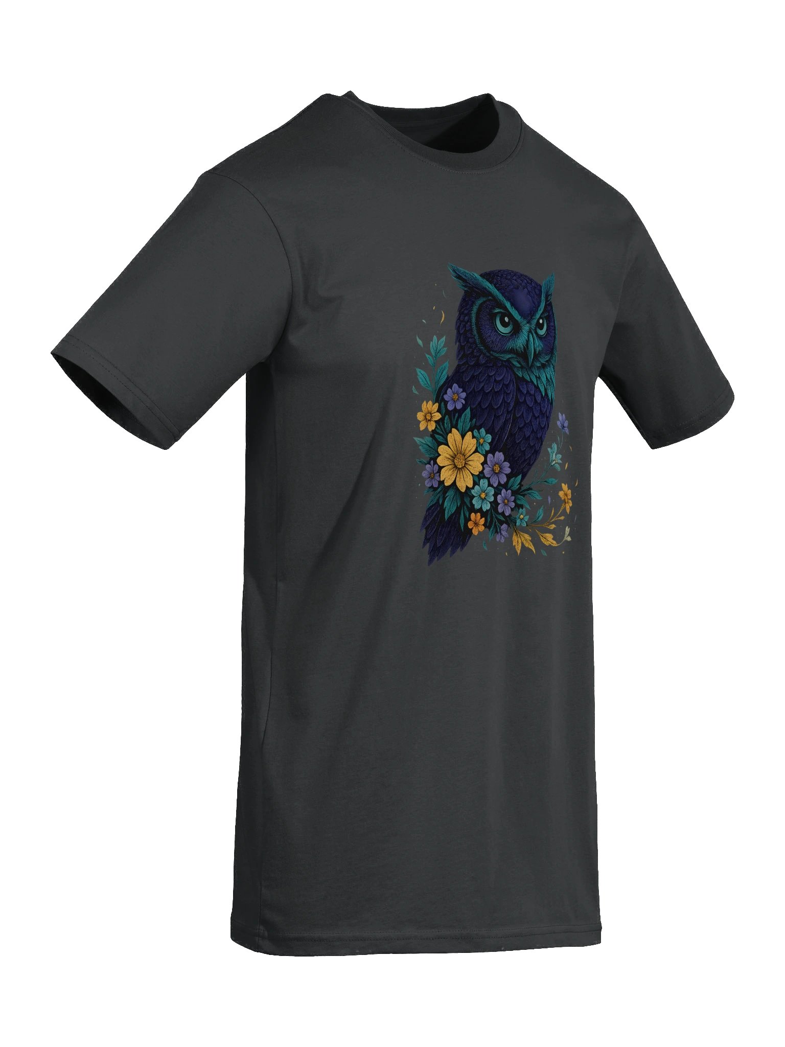 Naturecore Owl T-Shirt With Wildflower Meadow And Rustic Charm product image (40)