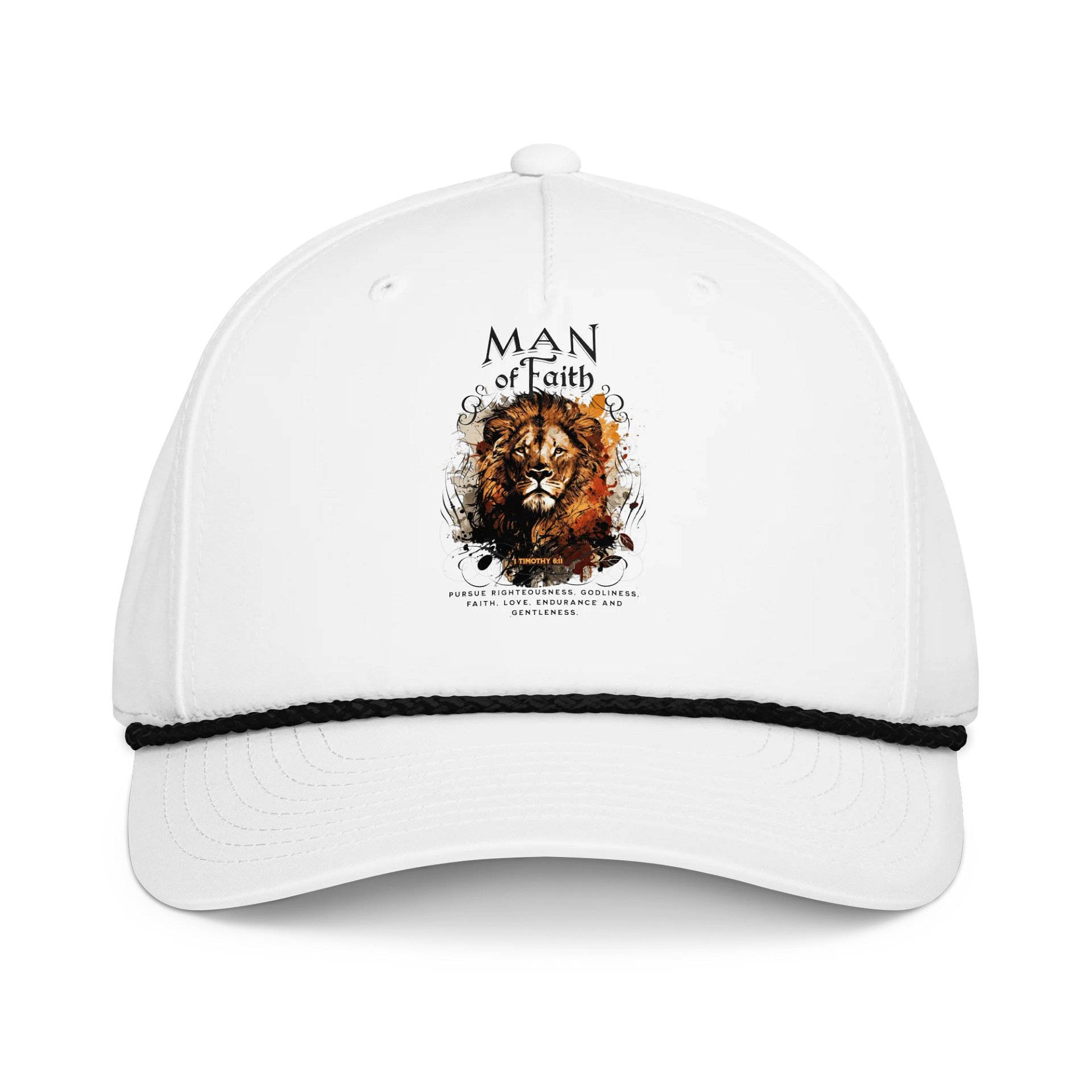 Man of Faith Embroidered Five-Panel Cap product image (1)