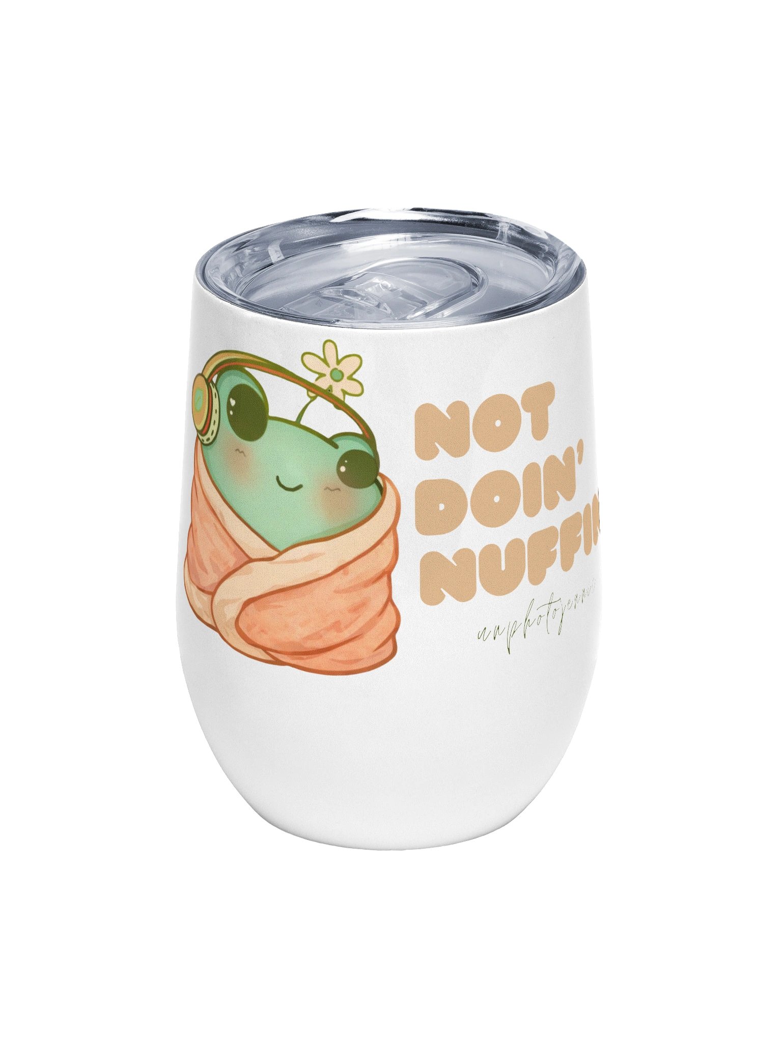 Not Doin' Nuffin Wine Tumbler product image (1)